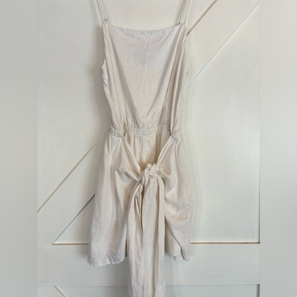 Dynamite Linen Tie Romper with Skort - Picture 4 of 5